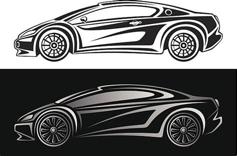 Best Car Black Background Illustrations, Royalty-Free Vector Graphics ...