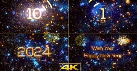 New Year Countdown 2024 V1, Backgrounds Motion Graphics ft. abstract ...