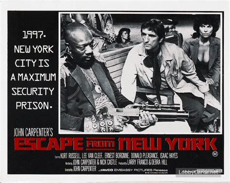 Escape From New York lobby card | Lobby cards, Lee van cleef, New york ...