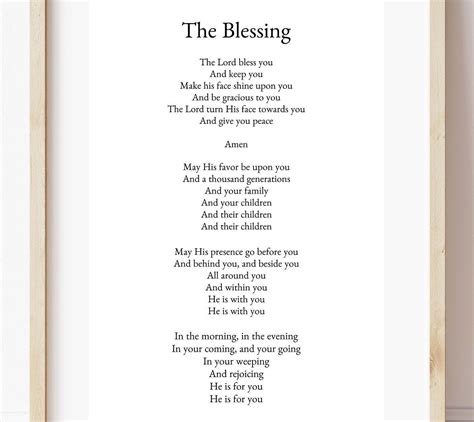 The Blessing Lyrics Print, Elevation Worship, Kari Jobe, Digital ...