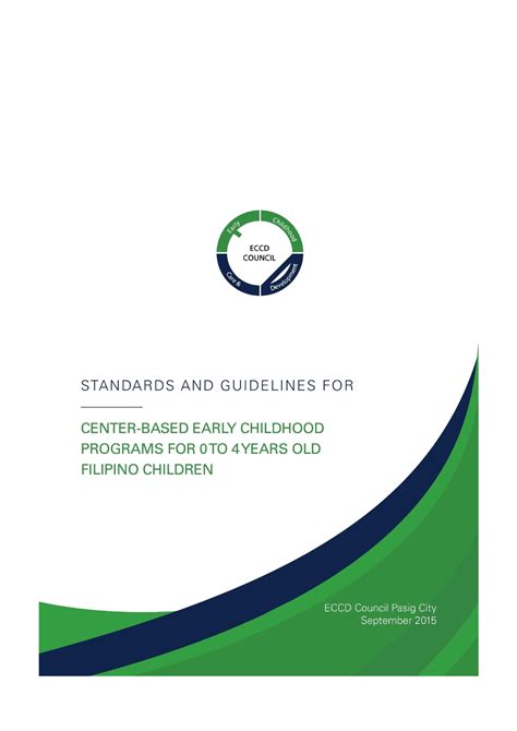 ECCD LOGO Standards AND Guidelines v4 - STANDARDS AND GUIDELINES FOR ...