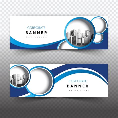 Free Vector | Blue and white business banner