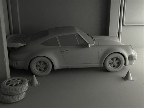 Porsche 911 3D Model - FlatPyramid