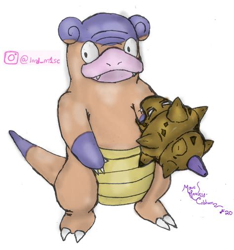 Galarian Slowbro (shiny) by Dj-ArMaGeDdOn-145McG on DeviantArt