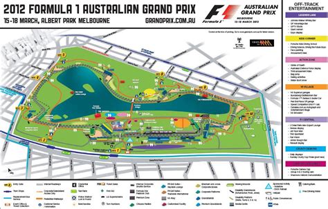 Albert Park F1 Circuit Map