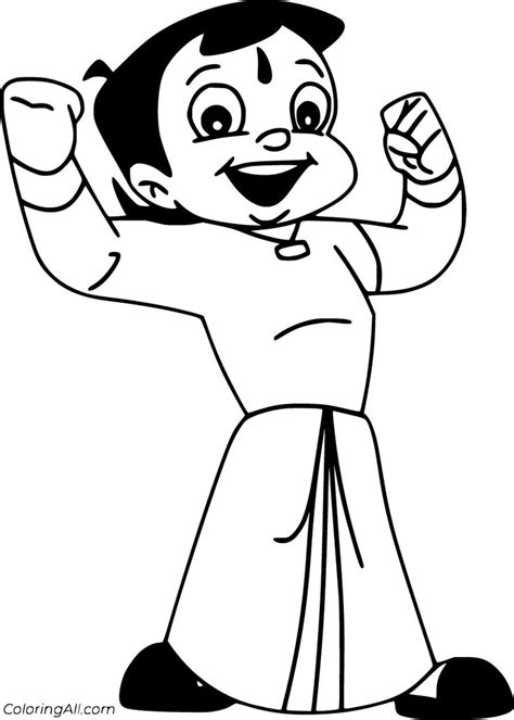 63 free printable Chhota Bheem coloring pages, easy to print from any ...