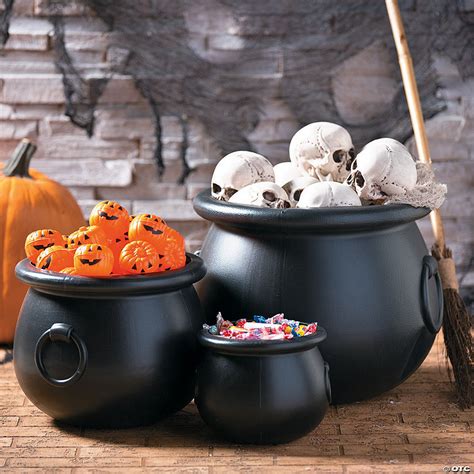 Black Cauldrons Halloween Decorations | Halloween Express