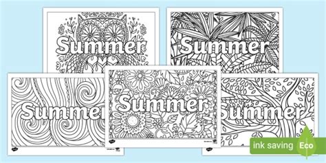 FREE! - Summer Mindfulness Name Colouring Activity