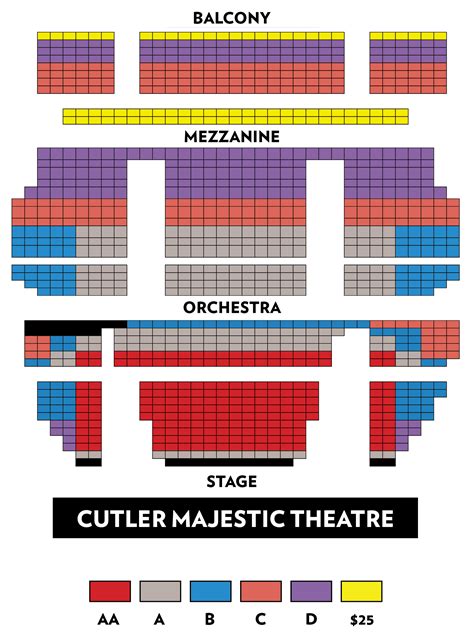 Emerson Theater Seating Chart | Printable Templates Free