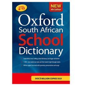 Oxford South African School Dictionary - (4 - 12 Grades)New 4th Edition ...