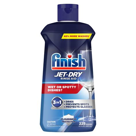 Finish Jet-Dry Rinse Aid, Dishwasher Rinse Agent and Drying Agent, 23 ...