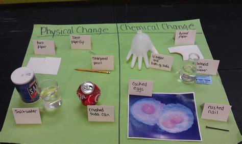 Physical Chemical Change Experiments