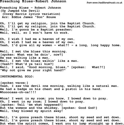 Blues Guitar lesson for Preaching Blues-Robert Johnson, with Chords ...