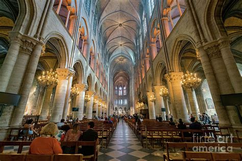 Interior view of the famous Notre-Dame de Paris Photograph by Chon Kit ...