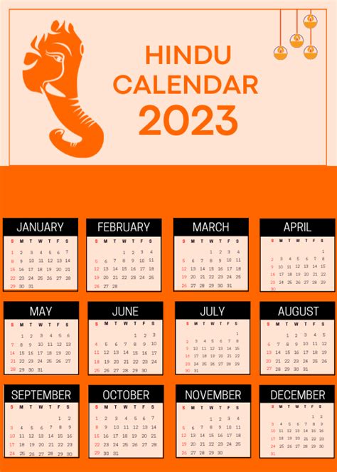 July 2023 Hindu Calendar - Printable Calendar 2023