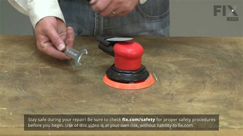 Dynabrade Sander Repair - How to Replace the Sanding Pad - YouTube