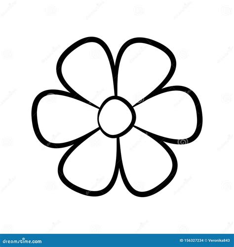 Flower Circle Outline Svg