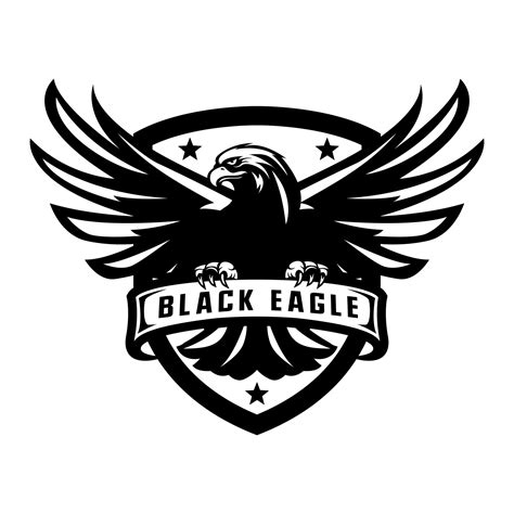 Black eagle mascot logo 8440618 Vector Art at Vecteezy