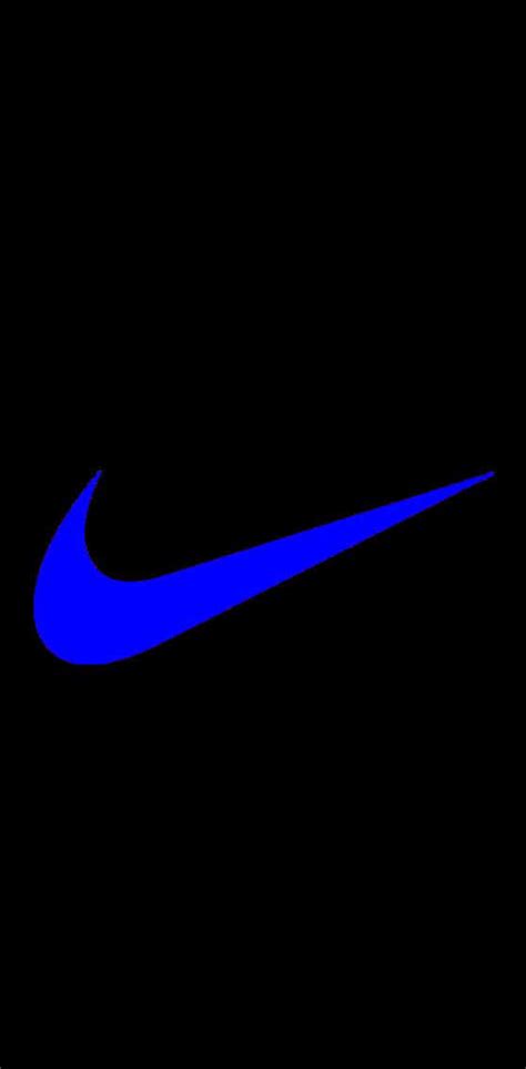 Download Nike Logo On A Black Background Wallpaper | Wallpapers.com