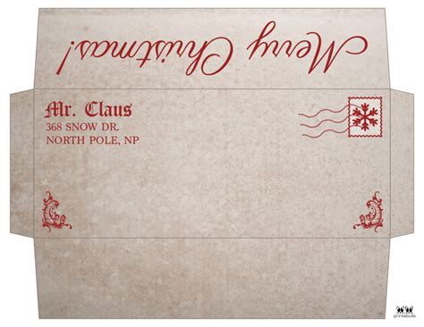 Santa Envelopes - Free Printables | Printabulls