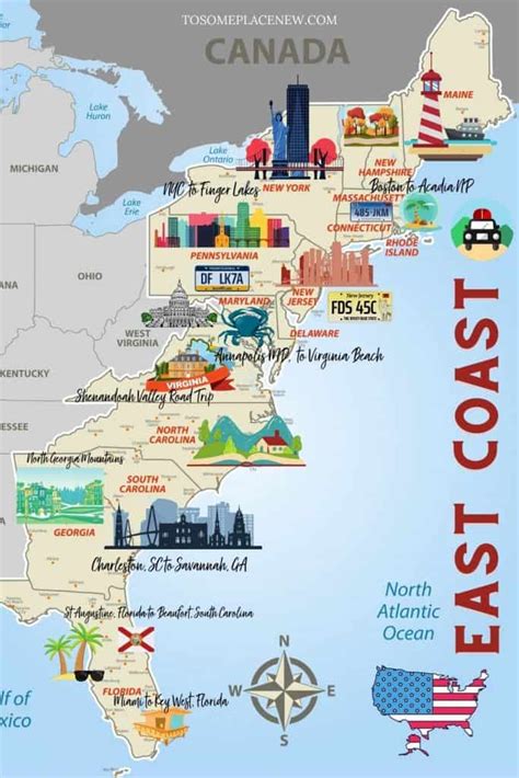 60 Images for : Map Of Usa Beaches East Coast - Kodeposid