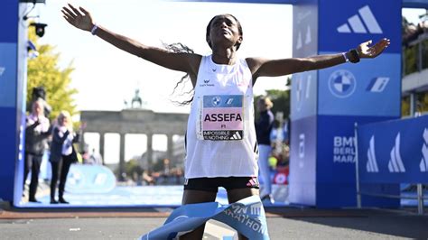 Tigist Assefa obliterates women’s marathon world record in Berlin while ...