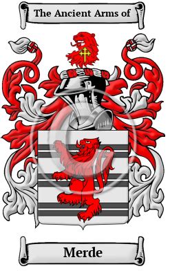 Merde Name Meaning, Family History, Family Crest & Coats of Arms