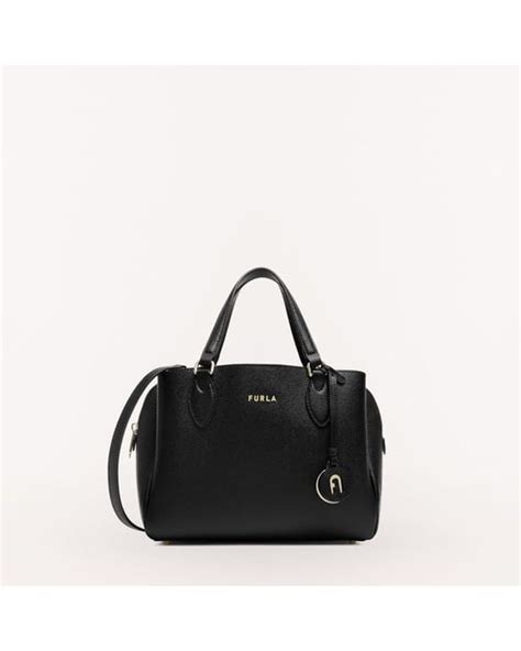 Furla Minerva Tote S in Black | Lyst