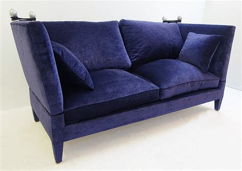 Navy Velvet Sofa Bed | Baci Living Room