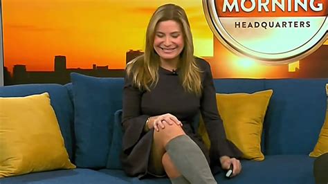 Jen Carfagno - The Weather Channel - 120221 Grey Dress and Boots - Easy ...