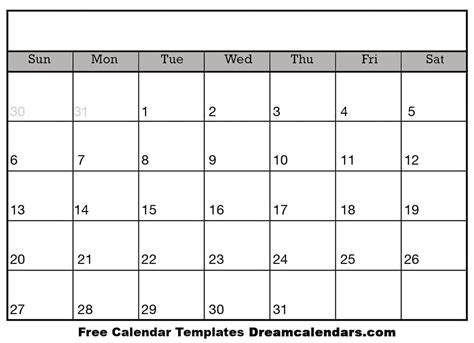 Blank Calendar - Printable Blank Calendar 2024