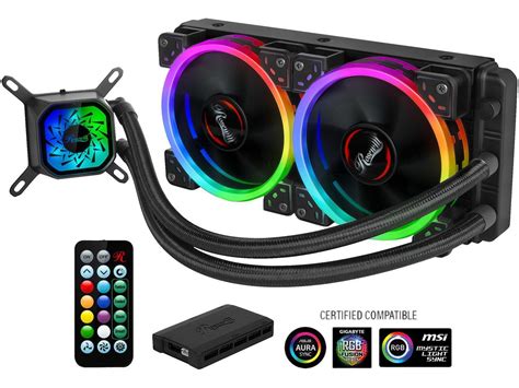 Rosewill RGB AIO 240mm CPU Liquid Cooler, Closed Loop PC Water Cooling ...