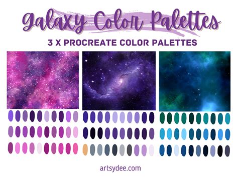 Galaxy Color Palette, Procreate Palette, Color Palette, Procreate ...