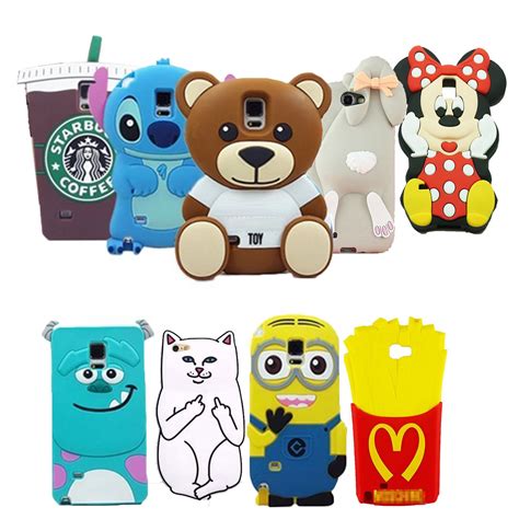 3D Cartoon Kids Gift Soft Silicone Back Case Cover For Samsung Galaxy ...