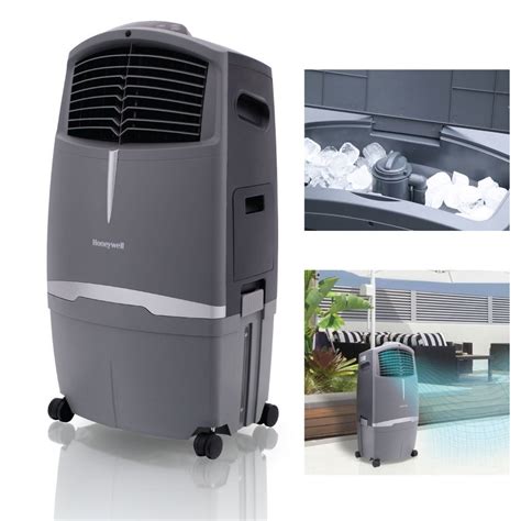 Honeywell 525-729CFM Indoor Outdoor Portable Evaporative Cooler with ...