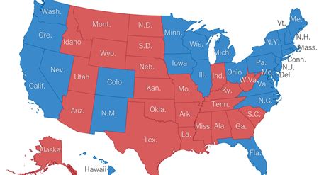 Red State And Blue State Map – Map Vector