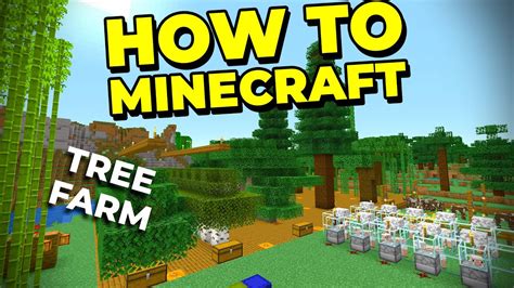 The BEST Simple Tree Farm to Build in Minecraft! - How to Minecraft #26 ...