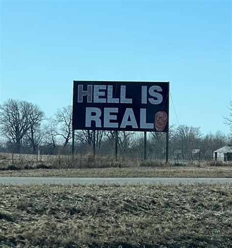 Ohio’s infamous HELL IS REAL billboard was vandalized : r/pics