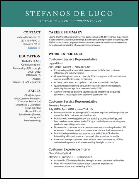 32 Customer Service Resume Examples for 2024