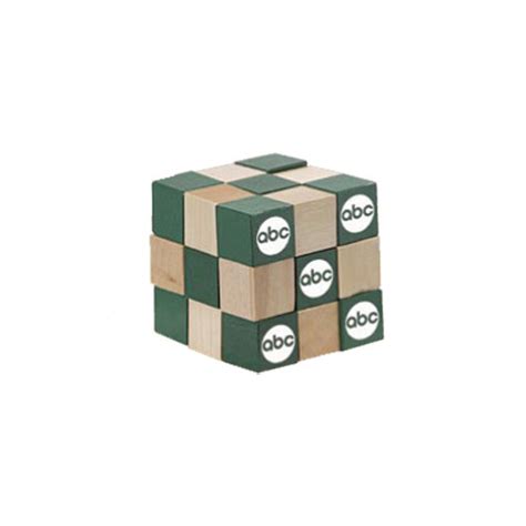 Wooden Cube Puzzle | Promotional Product Ideas by ImprintItems.com