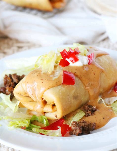 Homemade Beef Chimichangas - The Anthony Kitchen