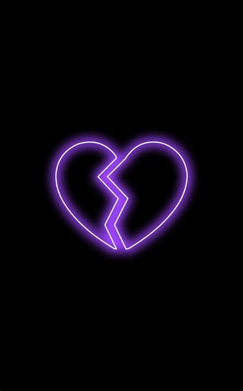 Broken Heart Neon Wallpaper