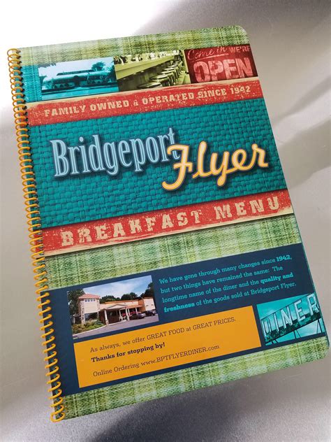 Bridgeport Flyer Diner Menu Design on Behance