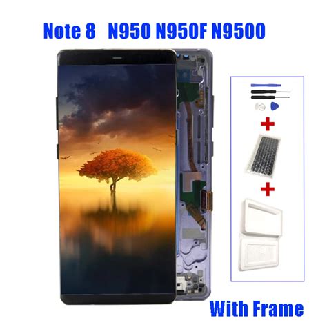 100% Tested For SAMSUNG GALAXY Note 8 LCD Note8 Display Touch Screen ...