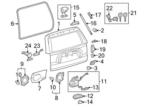 Toyota 4Runner Access cover clip. Liftgate Trim Cover Clip. RETAINER ...