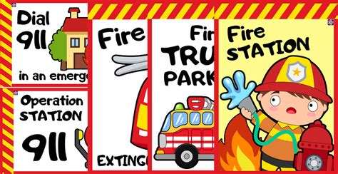 Free Printables For Fire Station-Themed Dramatic Play. TeachersMag.com