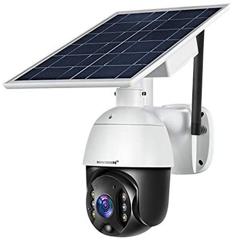 Outdoor Security Camera,Solar Powered Battery WiFi Camera Wirefree ...