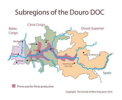 2021 Wine Map of: Douro Valley - Society of Wine Educators