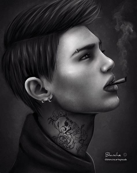 ArtStation - Smoking bad boy digital painting