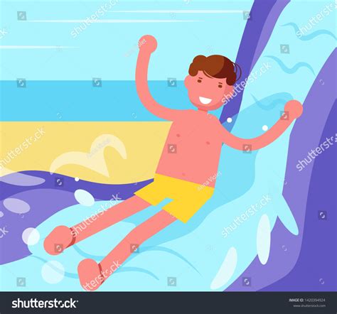 Water Slide Vector Cartoon Isolated Art Stock Vector (Royalty Free ...